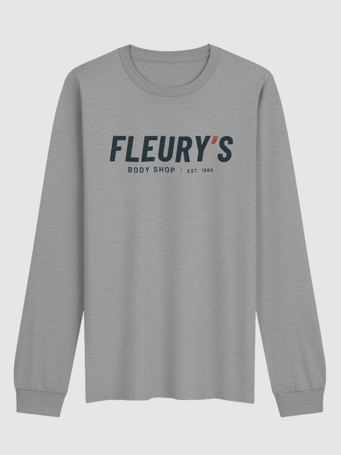 Gray Long-Sleeve Tee — front