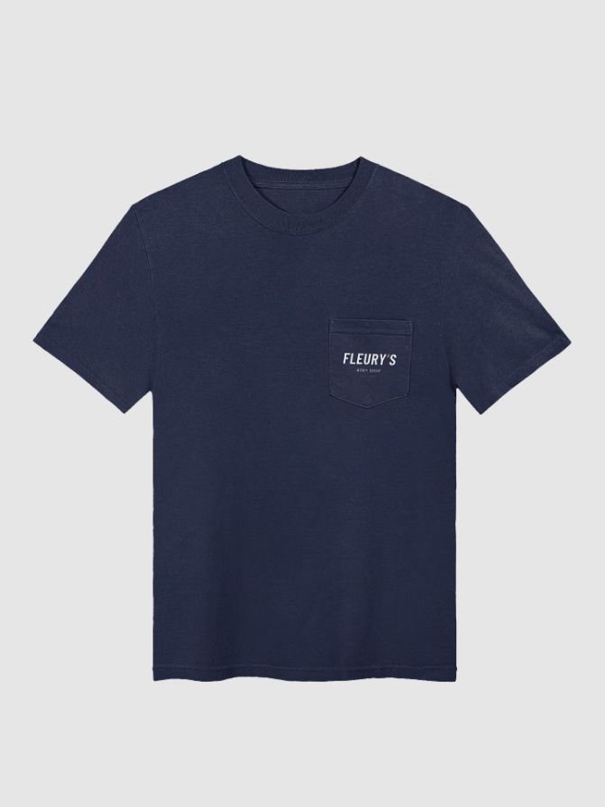 Navy Pocket Tee — front