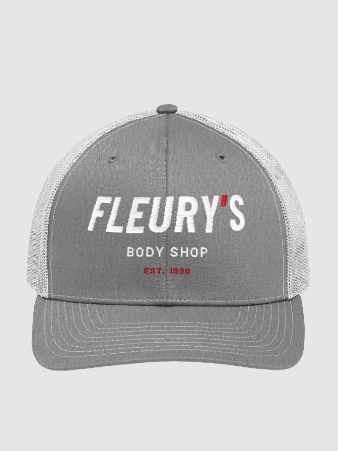 Heather Grey / White Trucker — front