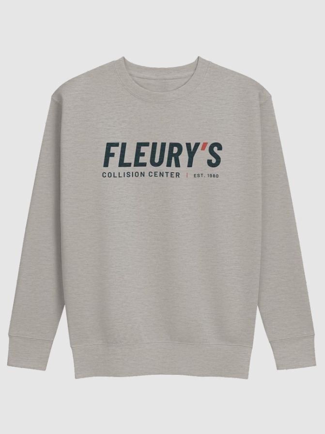 Gray Crewneck — front