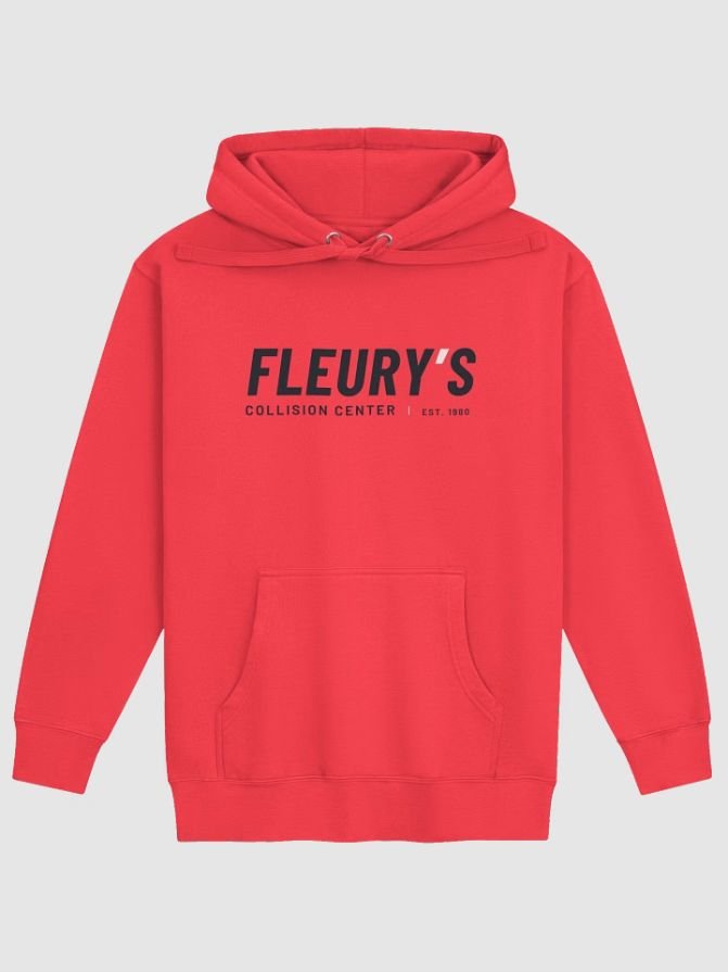 Redline Hoodie · Navy Lettering — front