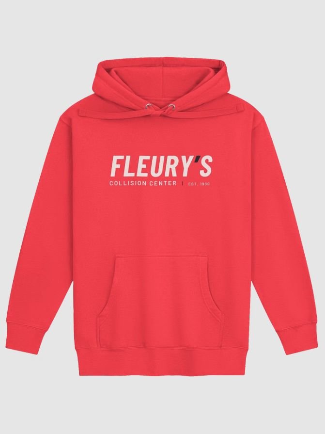Redline Hoodie · White Lettering — front