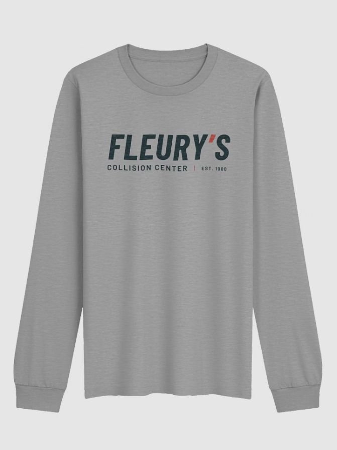 Gray Long-Sleeve Tee — front