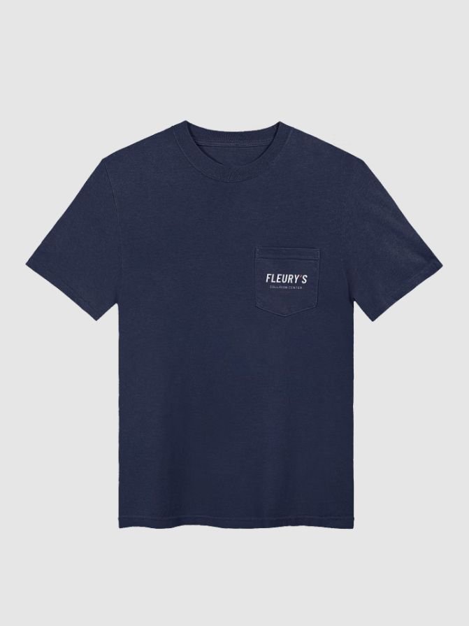Navy Pocket Tee — front